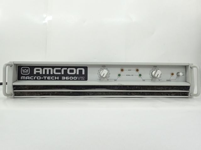 高額買取実施中!!】AMCRON アムクロン SR用パワーアンプ MACRO-TECH 3600VZ ヒビノ正規品 ① ∈