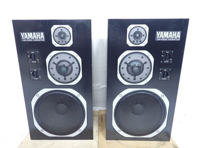 高額買取実施中 良品 ロビン企画チューン品 Yamaha Ns 1000m ヤマハ 3ウェイ ブックシェル型 モニタースピーカー ペア